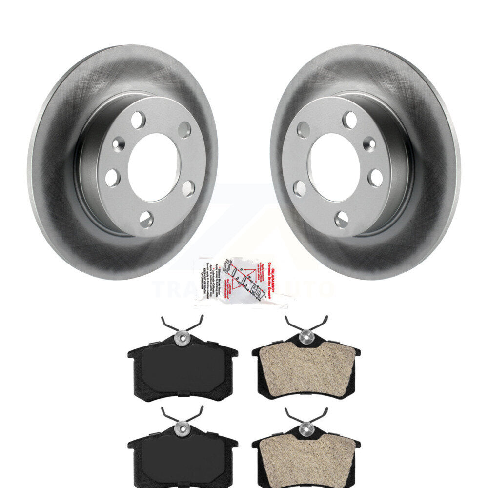 Kit de plaquettes semi-métalliques de Rotor de frein à disque de manteau arrière pour Volkswagen Beetl 2007 – 2010