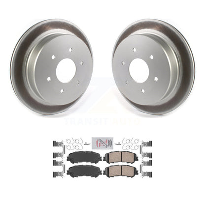 Kit de rotors de frein à disque à revêtement arrière et de plaquettes en céramique pour Nissan TITAN 2017 – 2023
