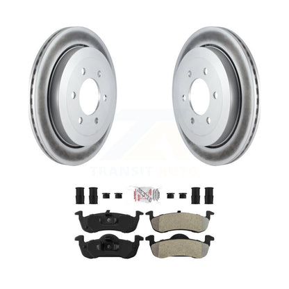 Rotor de frein à disque à revêtement arrière et Kit de plaquettes semi-métalliques pour Ford Expedition Lincol