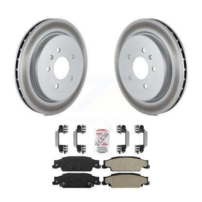 Kit de rotors de frein à disque à revêtement arrière et de plaquettes semi-métalliques pour Cadillac CTS STS