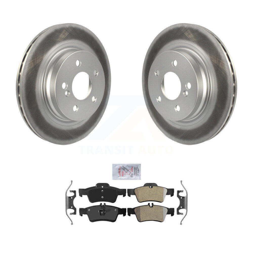 Kit de disques de frein à disque à revêtement arrière et de plaquettes semi-métalliques pour Mercedes-Benz E550