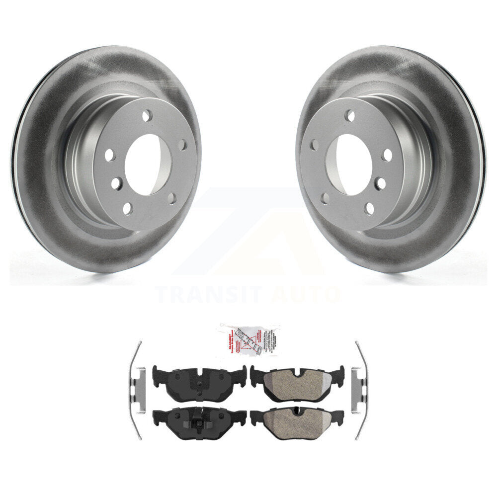 Kit de disques de frein à disque arrière et plaquettes semi-métalliques pour BMW 128i 2008-2013