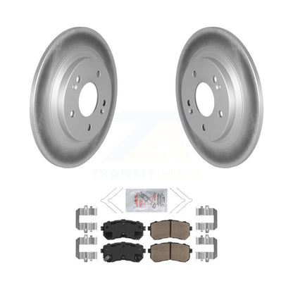 Kit de rotors de frein à disque à revêtement arrière et de plaquettes en céramique, pour Hyundai Kona Kia Seltos