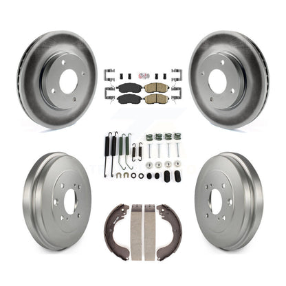 Kit de tambour avec revêtement en céramique, Rotors de frein avant et arrière (7 pièces) pour Nissan Sentra Cub