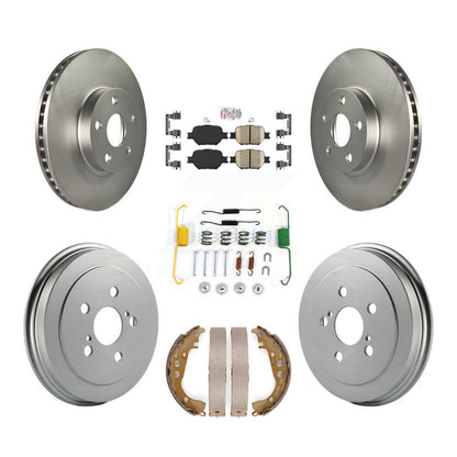 Kit de tambour avec revêtement en céramique, Rotors de frein à disque avant et arrière (7 pièces) pour Toyota Celic