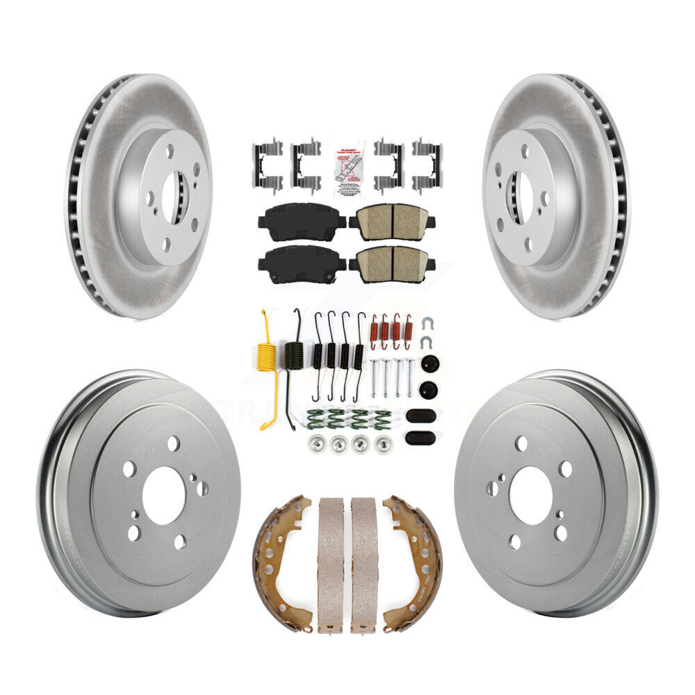 Kit de tambour avec revêtement en céramique de rotors de frein avant et arrière (7 pièces) pour Toyota Priu 04-07