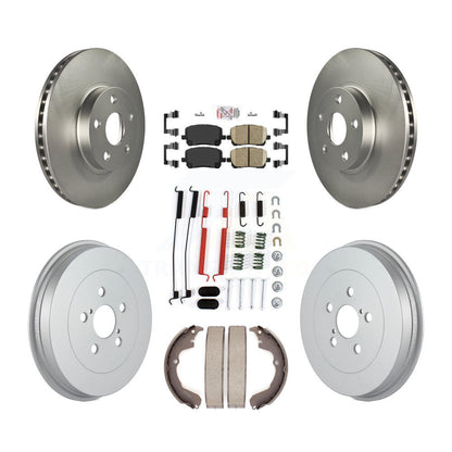 Kit de tambour de revêtement de tampon en céramique de Rotor de frein avant et arrière (7 pièces) pour Toyota Matrix Pontia