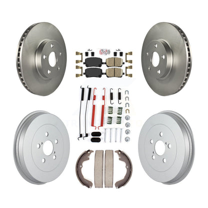 Kit de tambour de revêtement de tampon en céramique de Rotor de frein avant et arrière (7 pièces) pour Toyota Matrix Pontia
