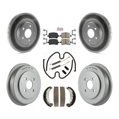 Kit de tambour à revêtement en céramique, Rotors de frein à disque avant et arrière (7 pièces) pour Pontiac Pursui