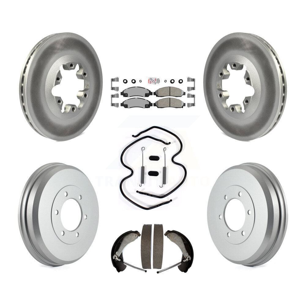 Kit de tambour avec revêtement en céramique, Rotors de frein avant et arrière (7 pièces) pour Chevrolet Colorad