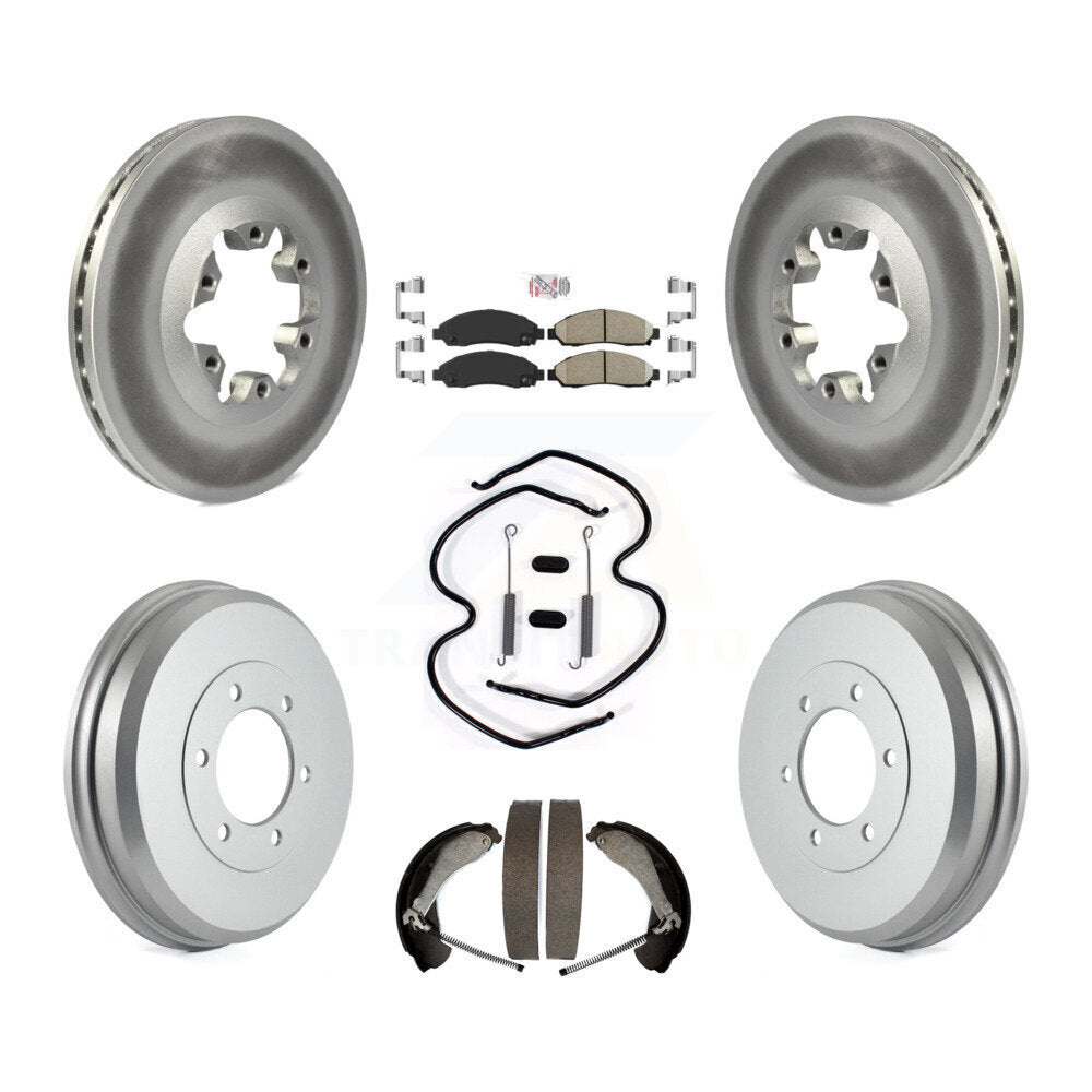 Kit de tambour avec revêtement en céramique, Rotors de frein avant et arrière (7 pièces) pour Chevrolet Colorad