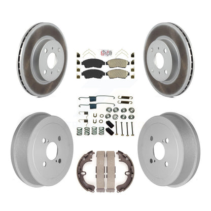 Kit de tambour avec revêtement en céramique, Rotors de frein avant et arrière (7 pièces) pour Toyota Corolla Ge