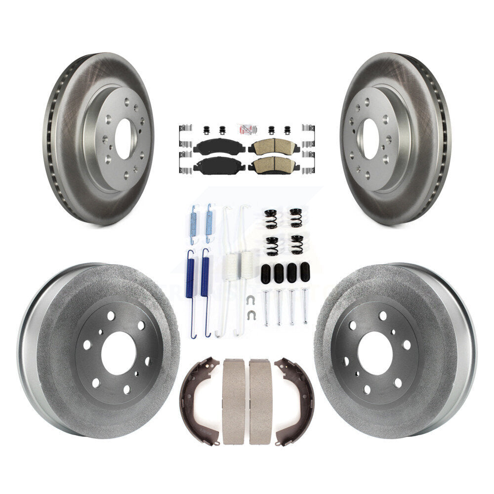 Rotors de frein à disque avant et arrière, Kit de tambour à revêtement en céramique (7 pièces) pour GMC Sierra 150