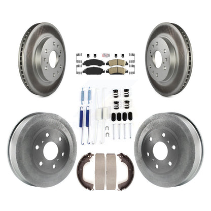 Rotors de frein à disque avant et arrière, Kit de tambour à revêtement en céramique (7 pièces) pour GMC Sierra 150