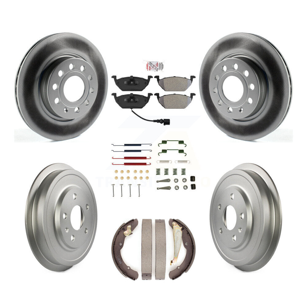 Kit de tambour de revêtement de tampon semi-métallique de Rotor de frein à disque avant et arrière pour Volkswagen Jett