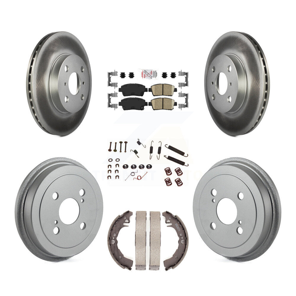Kit de tambour de revêtement de tampon en céramique de Rotor de frein avant et arrière (7 pièces) pour Toyota Ech 2001 – 2005