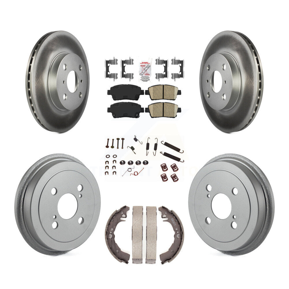 Kit de tambour de revêtement de tampon en céramique de Rotor de frein avant et arrière (7 pièces) pour Toyota Ech 2001 – 2005