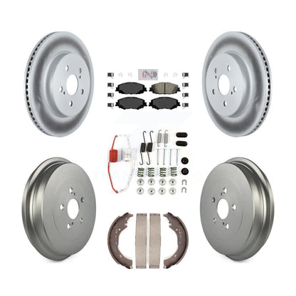 Kit de tambour avec revêtement de tampons en céramique, Rotor de frein avant et arrière (7 pièces) pour Toyota Corolla 2.0