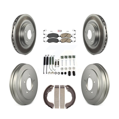 Kit de tambour de revêtement de plaquettes en céramique de Rotors de frein avant et arrière (7 pièces) pour Jeep Patriot Compas