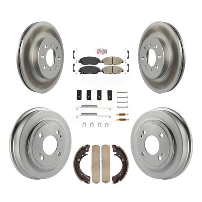 Kit de tambour de revêtement de plaquettes en céramique de Rotors de frein avant et arrière (7 pièces) pour Honda Civic Acura E