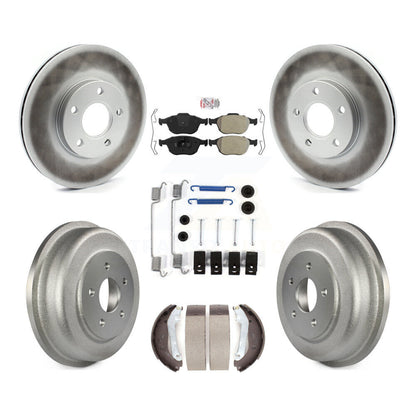Kit de tambour à revêtement semi-métallique, Rotors de frein avant et arrière, pour Ford Transit Connect