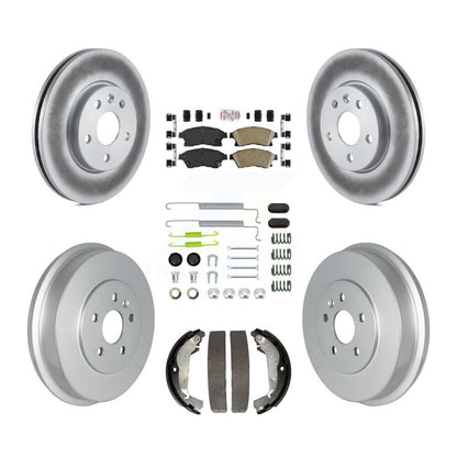 Rotors de frein à disque avant et arrière, Kit de tambour à revêtement en céramique (7 pièces) pour Chevrolet Cruze