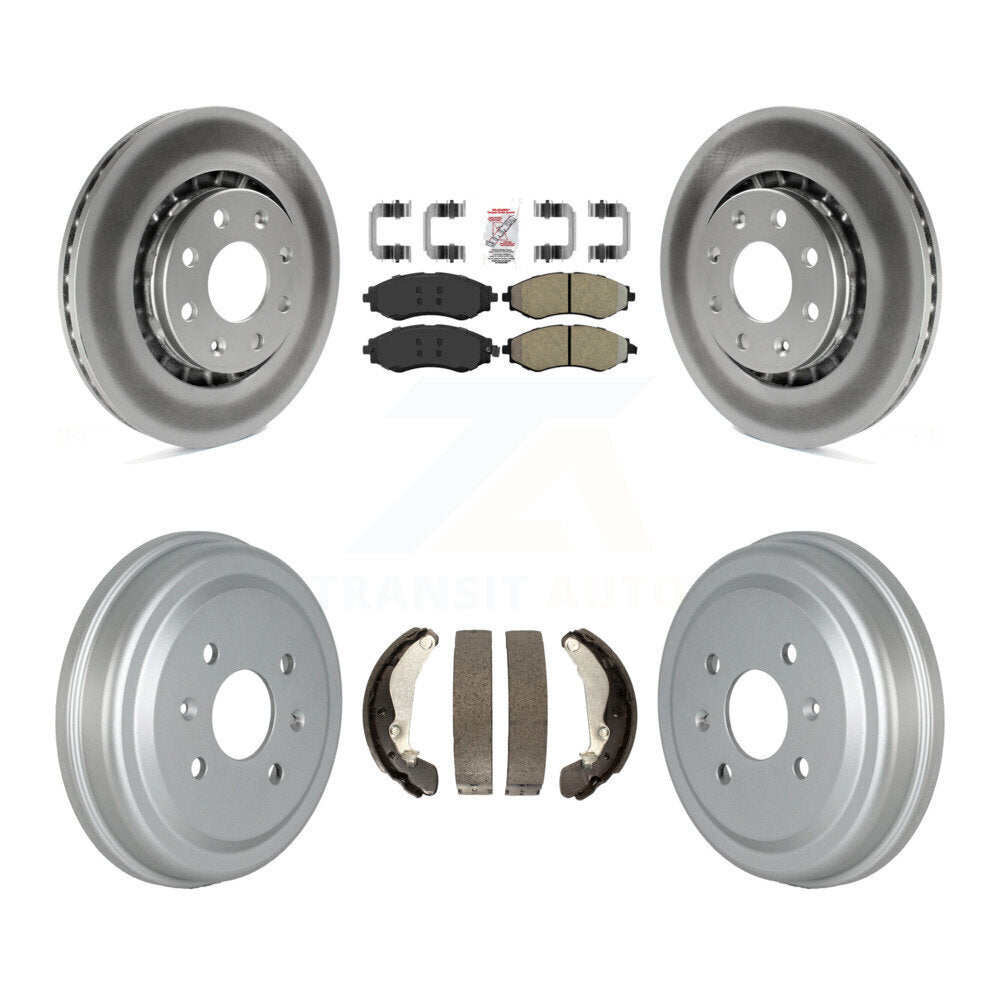 Kit de tambour à revêtement semi-métallique, Rotors de frein avant et arrière, pour Chevrolet Aveo Aveo