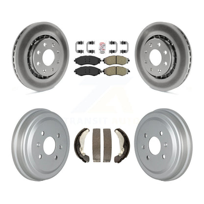 Kit de tambour à revêtement semi-métallique, Rotors de frein avant et arrière, pour Chevrolet Aveo Aveo