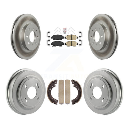 Kit de tambour avec revêtement en céramique, Rotors de frein à disque avant et arrière, pour Honda Fi 2007 – 2008