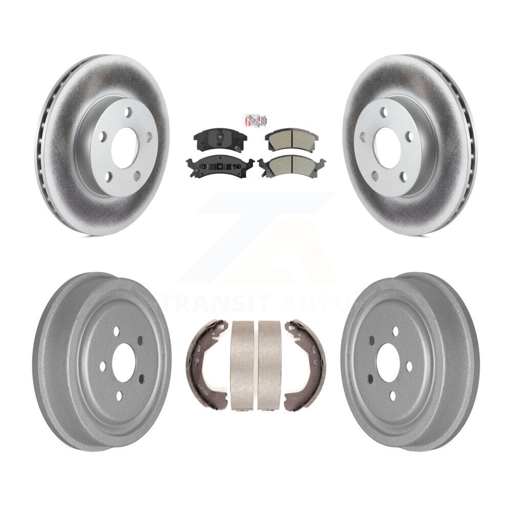 Rotors de frein avant et arrière, Kit de tambour semi-métallique avec revêtement de tampons pour Chevrolet Cavalie