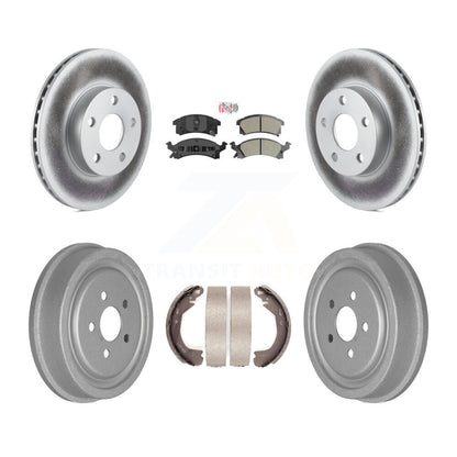 Rotors de frein avant et arrière, Kit de tambour semi-métallique avec revêtement de tampons pour Chevrolet Cavalie