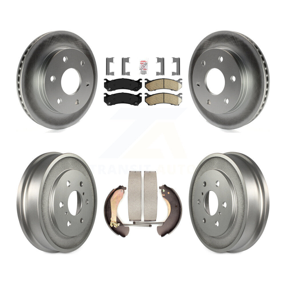 Kit de tambour avec revêtement en céramique, Rotors de frein avant et arrière, pour Chevrolet Silverado 150