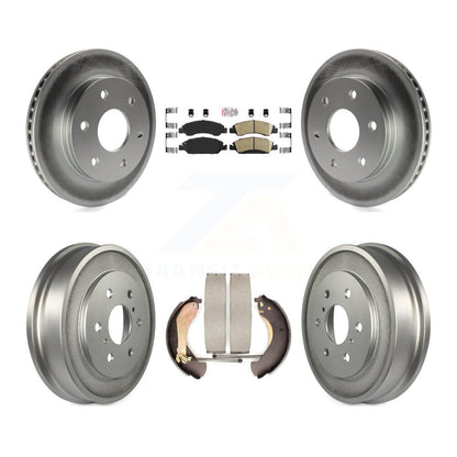 Rotors de frein à disque avant et arrière, tampon en céramique et Kit de tambour revêtu pour GMC Sierra 150