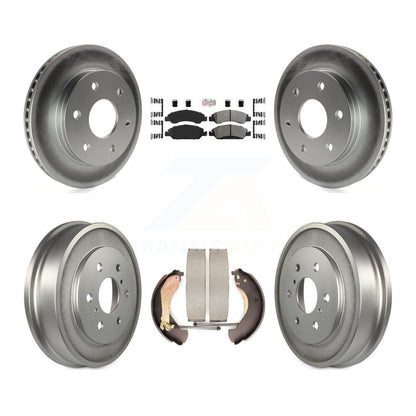 Rotors de frein à disque avant et arrière, Kit de tambour à revêtement semi-métallique pour GMC Sierra 150