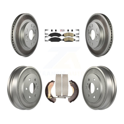 Rotor de frein avant et arrière, tampons en céramique et Kit de tambour revêtu pour Chevrolet GMC Silverad
