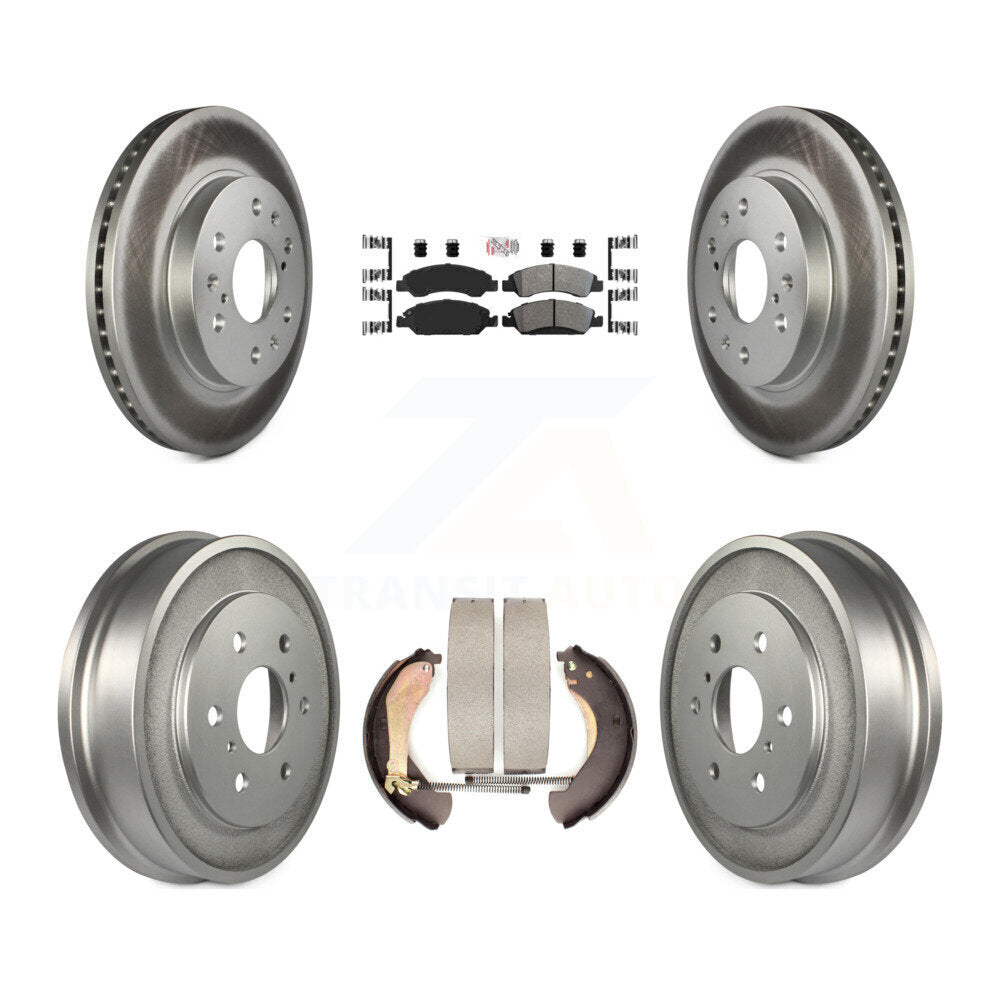 Rotors de frein avant et arrière, Kit de tambour semi-métallique avec revêtement de tampons pour Chevrolet GMC 150