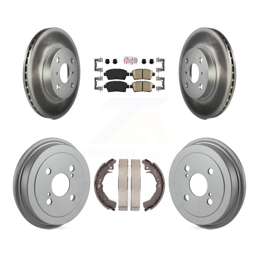 Rotors de frein à disque avant et arrière, Kit de tambour à revêtement en céramique pour Toyota Ech 2001 – 2005