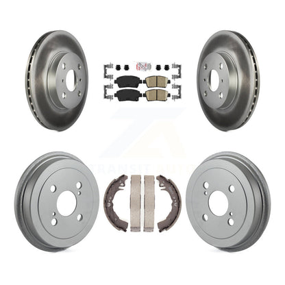 Rotors de frein à disque avant et arrière, Kit de tambour à revêtement en céramique pour Toyota Ech 2001 – 2005