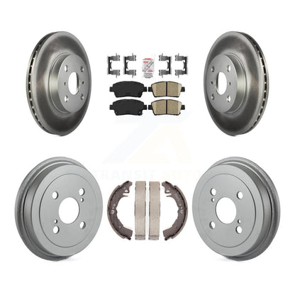 Rotors de frein à disque avant et arrière, Kit de tambour à revêtement en céramique pour Toyota Ech 2001 – 2005