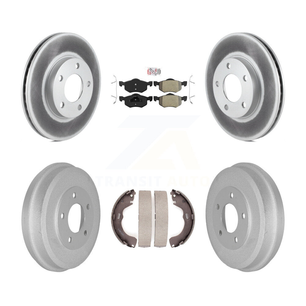 Rotor de frein avant et arrière, tampons semi-métalliques et Kit de tambour revêtu pour Ford Escape Mazd