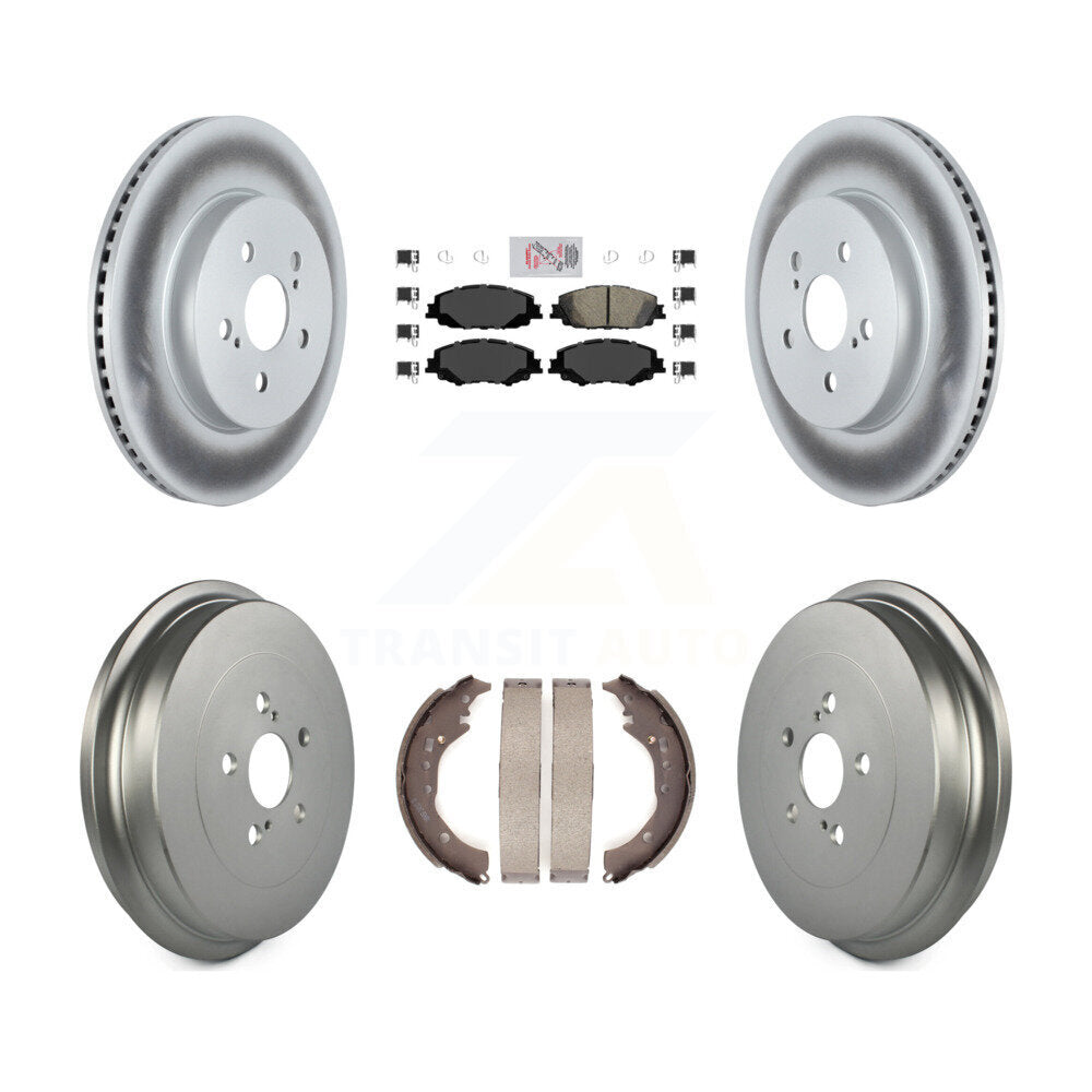 Kit de tambour avec revêtement en céramique, Rotors de frein avant et arrière, pour Toyota Corolla 2019 2.0