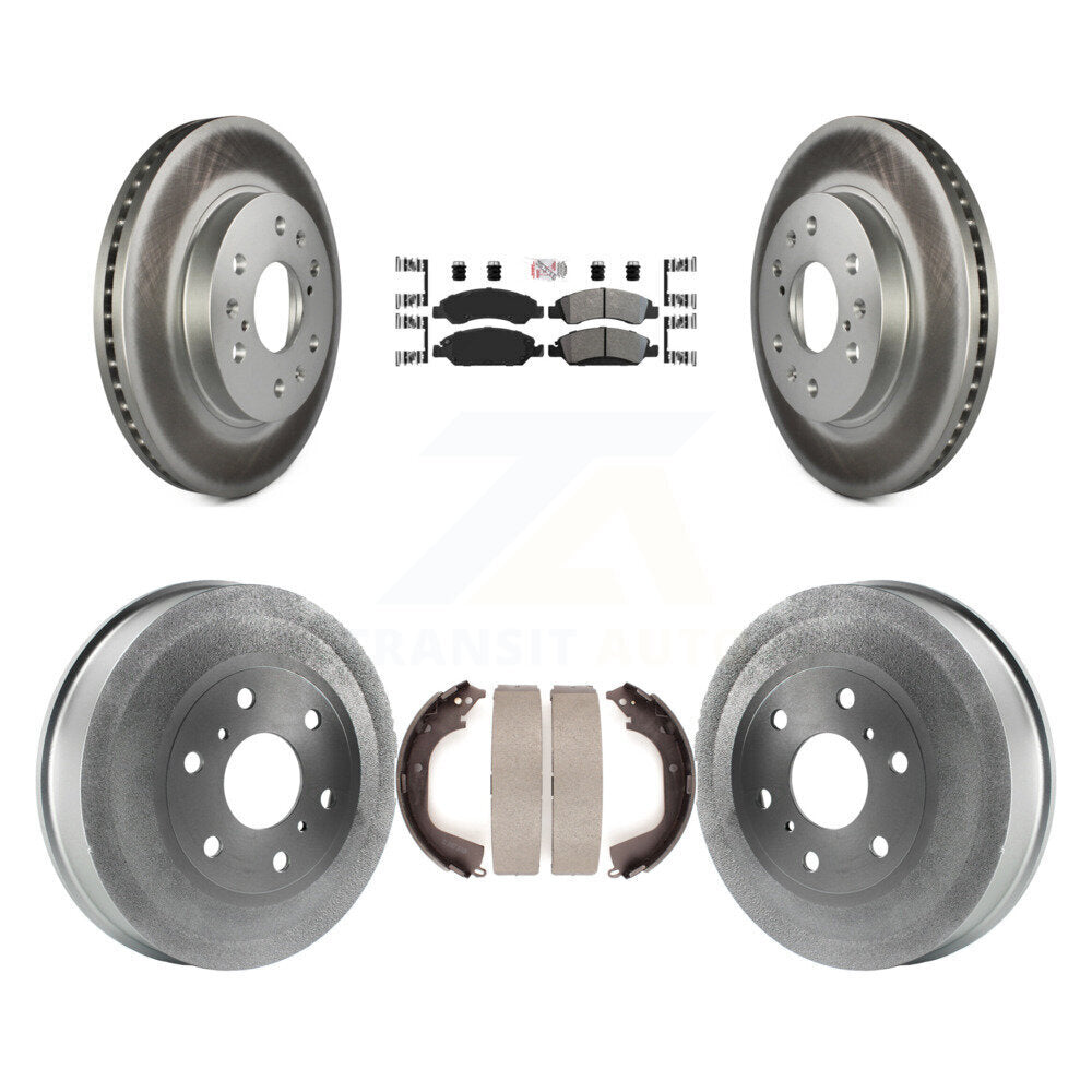 Rotors de frein à disque avant et arrière, Kit de tambour à revêtement semi-métallique pour GMC Sierra 150