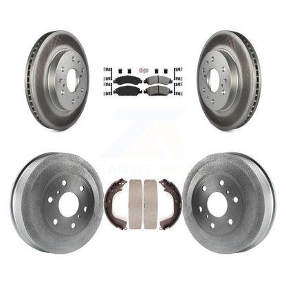 Rotors de frein à disque avant et arrière, Kit de tambour à revêtement semi-métallique pour GMC Sierra 150