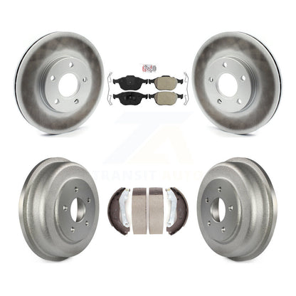 Kit de tambour à revêtement semi-métallique, Rotors de frein avant et arrière, pour Ford Transit Connect