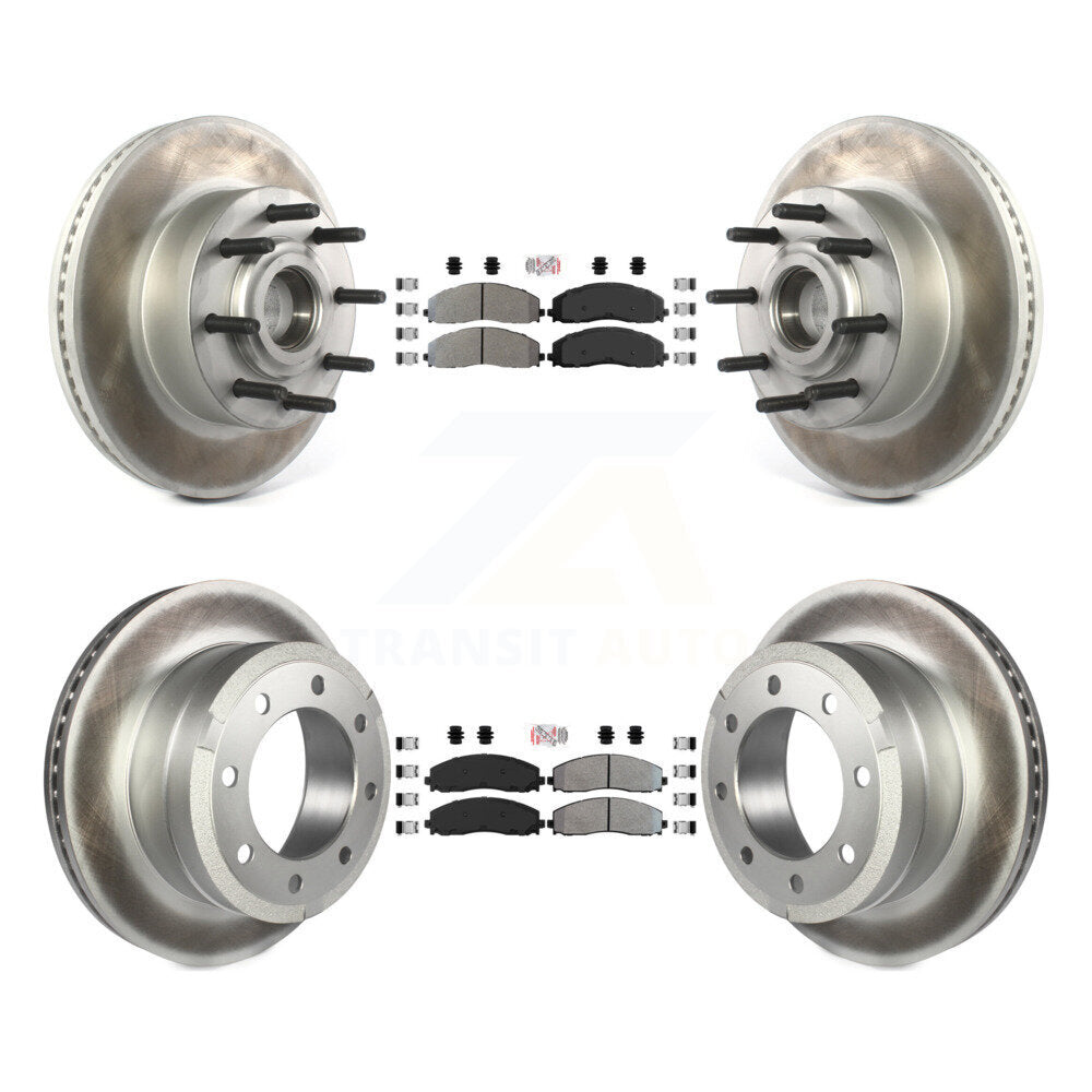 Kit de Rotor de frein à disque, revêtement de protection semi-métallique avant et arrière, pour Ford F-350 Super Dut
