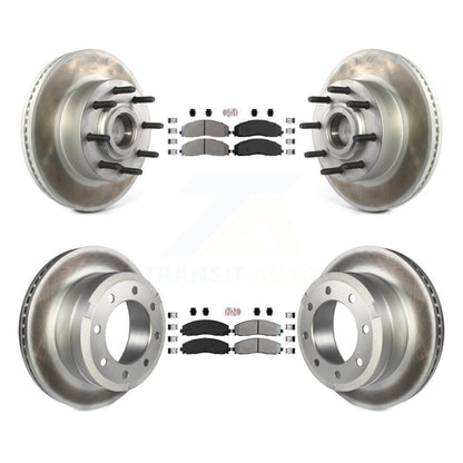 Kit de Rotor de frein à disque, revêtement de protection semi-métallique avant et arrière, pour Ford F-350 Super Dut