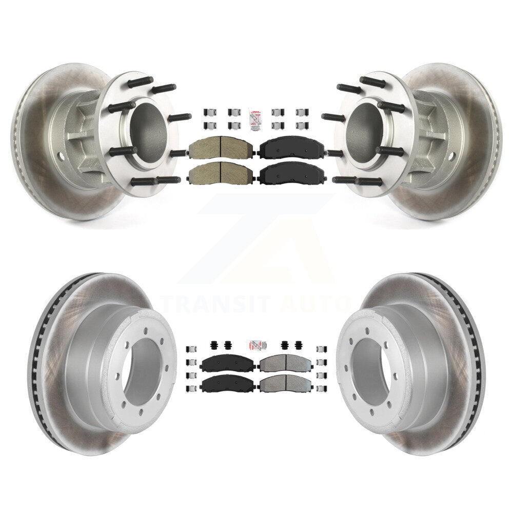 Kit de Rotor de frein à disque, revêtement de protection semi-métallique avant et arrière, pour Ford F-350 Super Dut