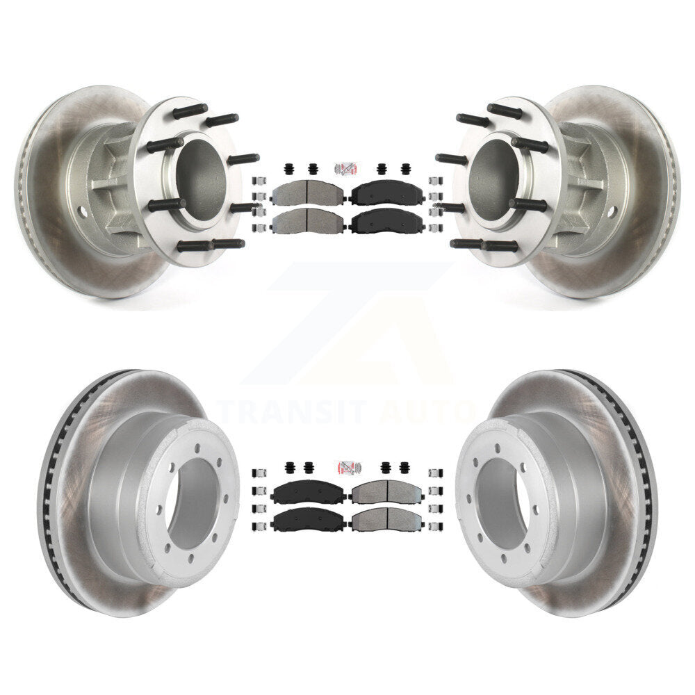 Kit de Rotor de frein à disque, revêtement de protection semi-métallique avant et arrière, pour Ford F-350 Super Dut