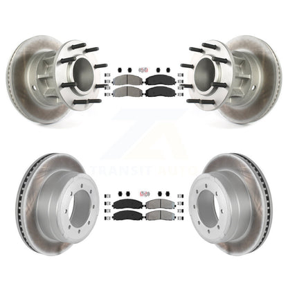 Kit de Rotor de frein à disque, revêtement de protection semi-métallique avant et arrière, pour Ford F-350 Super Dut