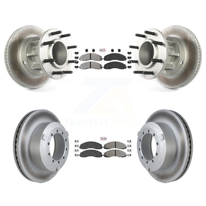 Kit de Rotor de frein à disque, revêtement de protection semi-métallique avant et arrière, pour Ford F-450 Super Dut